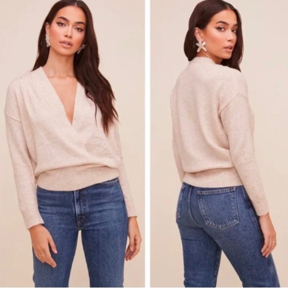 ASTR The Label cozy sweater in oatmeal